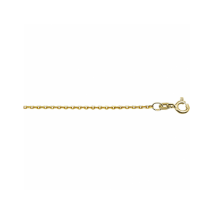 14 krt geelgouden lengtecollier, platte ankerschakel, lengte 41 cm + 4 cm x 1,2 mm - 11111429