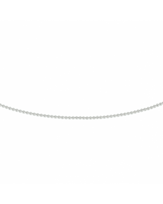 14 krt witgouden lengte collier , ankerschakel 38 cm x 0,8 mm - 11112242