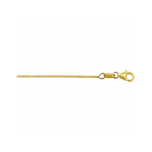 9 krt lengte collier venetiaans 50 cm x 0,9 mm, voorzien van een karabijnhaak - 11116120