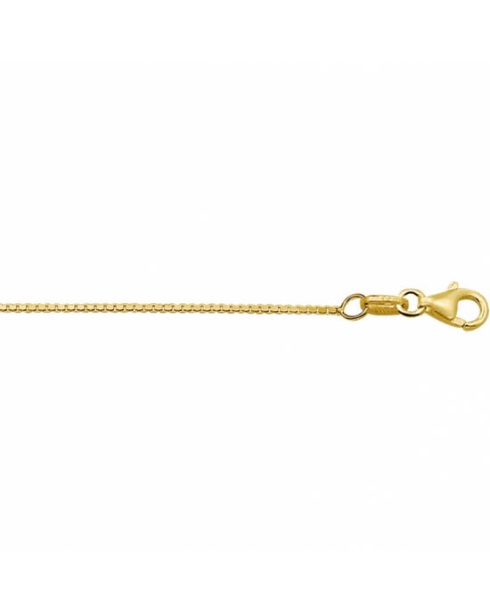 9 krt lengte collier venetiaans 50 cm x 0,9 mm, voorzien van een karabijnhaak - 11116120