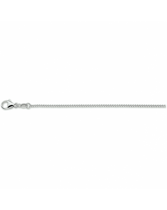 Zilveren gourmet collier met een draaglengte van 41cm en een extensie van 4cm. Uitgevoerd met een karabijn sluiting. De schakelbreedte is 1.4mm. - 11113550