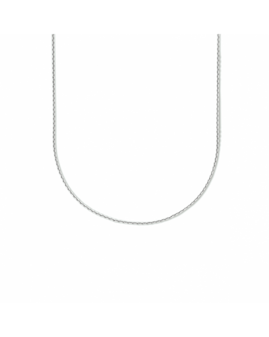 Gerhodineerd 925 zilveren anker collier 45 cm met een schakelbreedte van 1.1mm en een gediamanteerde afwerking. Het collier heeft een stevige karabijn sluiting. - 11114365