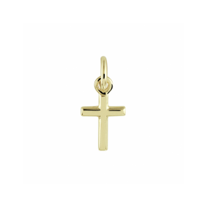 14 krt geelgouden hanger, een kruisje, 10,5 mm x 6 mm - 11116182