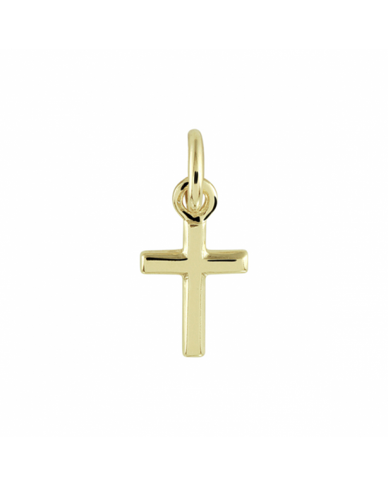 14 krt geelgouden hanger, een kruisje, 10,5 mm x 6 mm - 11116182