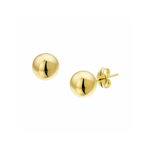 14 krt Geelgouden oorknoppen, te weten bolletjes van ca 7 mm doorsnede - 11116145
