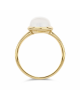14 karaats Geelgouden ring uitgevoerd met een schitterende witte maansteen. De ring heeft een afmeting van 11.5x9.5mm. maansteen is 10 x 8 mm,3,25 crt. Op maat 17,5 - 11111533