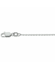 Gerhodineerd zilveren lengtecollier anker schakel. 50 cm x 1.3mm - 11114356