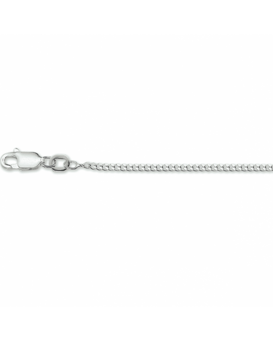 Zilveren collier gourmette schakel. De schakelbreedte is 1.8mm. de lengte 40 cm - 11115832