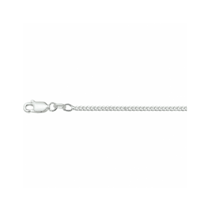 Zilveren lengtecollier, gourmette schakel. lengte is 100 cm,  De schakelbreedte is 2.1mm. - 11116132