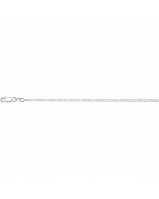Zilveren lengtecollier, gourmette schakel. lengte is 100 cm,  De schakelbreedte is 2.1mm. - 11116132