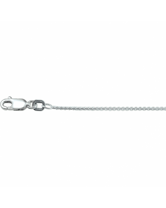 Zilveren collier met venetiaanse schakel. De schakelbreedte is 1.2mm. de lengte is 42 cm - 11112741