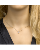 Gerhodineerd zilveren anker collier uitgevoerd met een schitterende zirkonia en een karabijn sluiting. Het collier heeft een draaglengte van 41cm en een extensie van 4cm. De schakelbreedte is 1.1mm. - 11113249