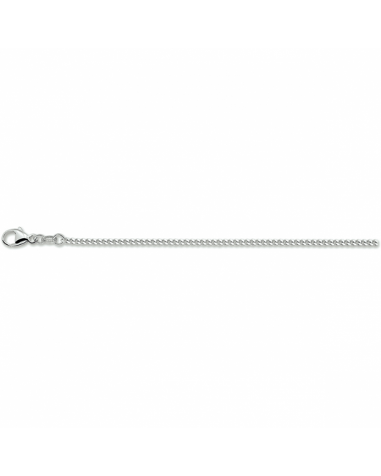 Zilveren gerhodineerd lengtecollier, gourmette schakel. lengte 60 cm en de breedte is 1.8mm. - 11116133