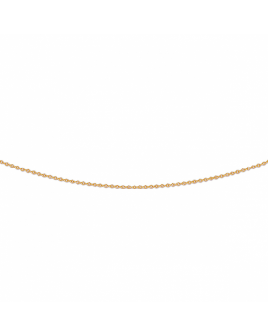 14 krt roségouden lengtecollier,  anker plat 0,8 mm, lengte is  41 - 43 - 45 cm - 11111606