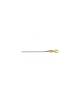 14 krt geelgouden gourmetschakel lengtecollier venetiaans, lengte 55 cm x 1,3 mm, voorzien van ronde karabijnhaak - 11115615