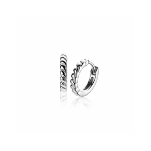 ZINZI zilveren oorringen met kleine druppels, 15 x 3 mm, een luxe klapsluiting, ZIO2688 - 11116299