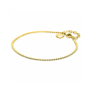 ZINZI gold plated zilveren schakelarmband met fijne gladde S schakel ZIA2774G - 11116159