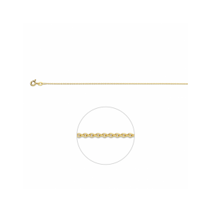 9K Geel kleurig collier in anker schakel. De schakelbreedte is 1.1mm., de lengte is 42 cm - 11116440