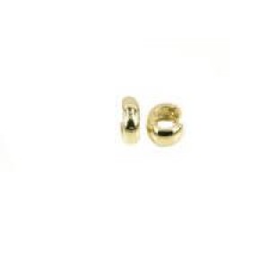14 krt bicolor gouden Monzario klapcreolen, 2-zijdig te dragen - 204455
