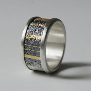 Gill Galloway ring, fijnzilver en 18 karaats goud, zuiver goud - 207113